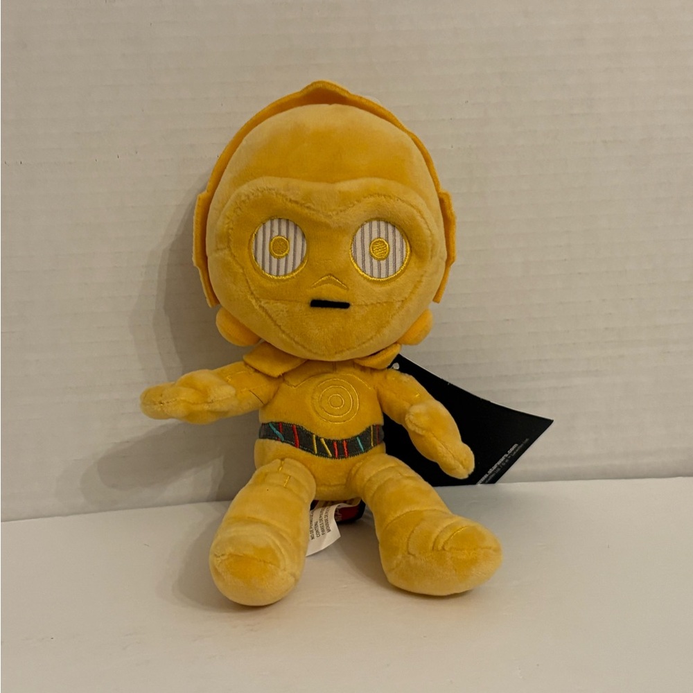 Disney Star Wars Mattel Plush Stuffed C-3PO Figure Doll Gold New 8” OS
